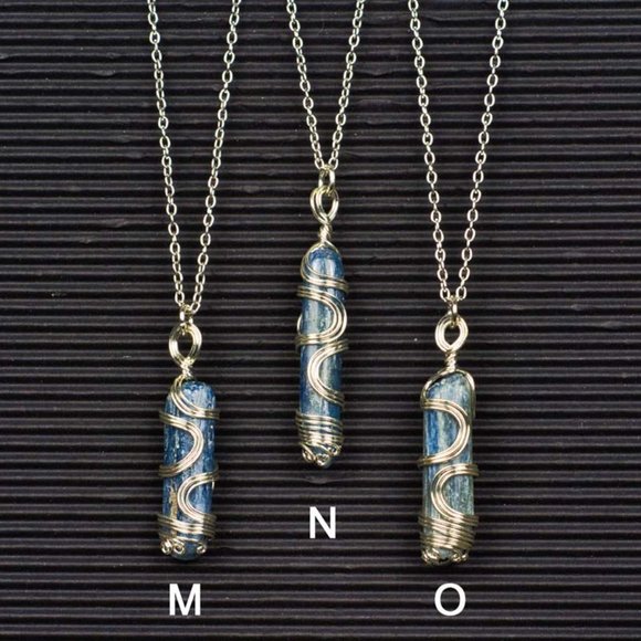 Blue Kyanite Wire Wrapped Pendants - Choose the Pendant you want - Picture 6 of 6